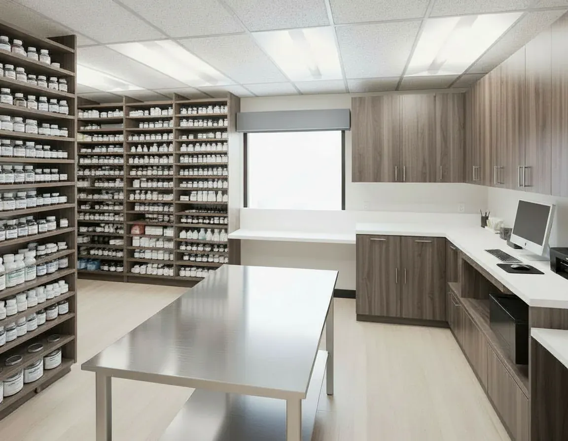 West County Detention Center Pharmacy - Institutional architecture project in Contra Costa County, CA by Entero Architects